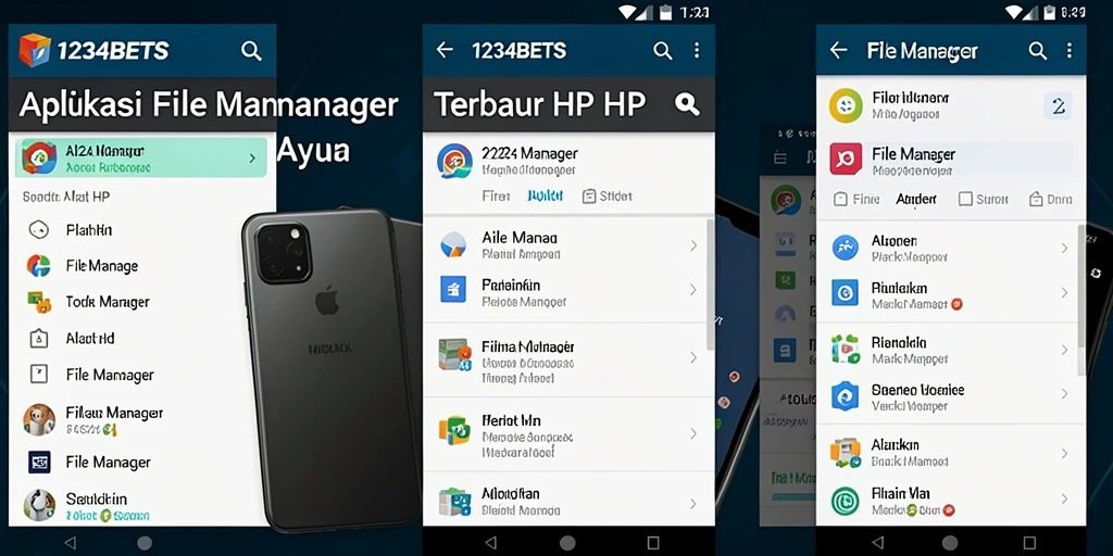 Tampilan antarmuka aplikasi File Manager 1234BETS yang modern dan fungsional.