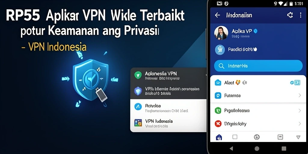 Antarmuka aplikasi RP55 yang sederhana dan fungsional.