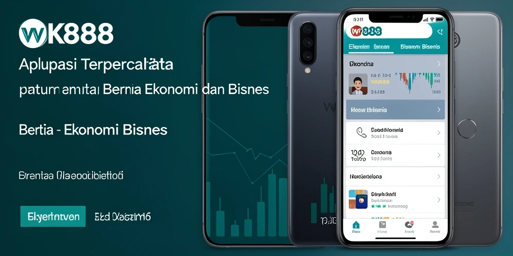 Tampilan antarmuka aplikasi WK888 yang modern dan informatif.